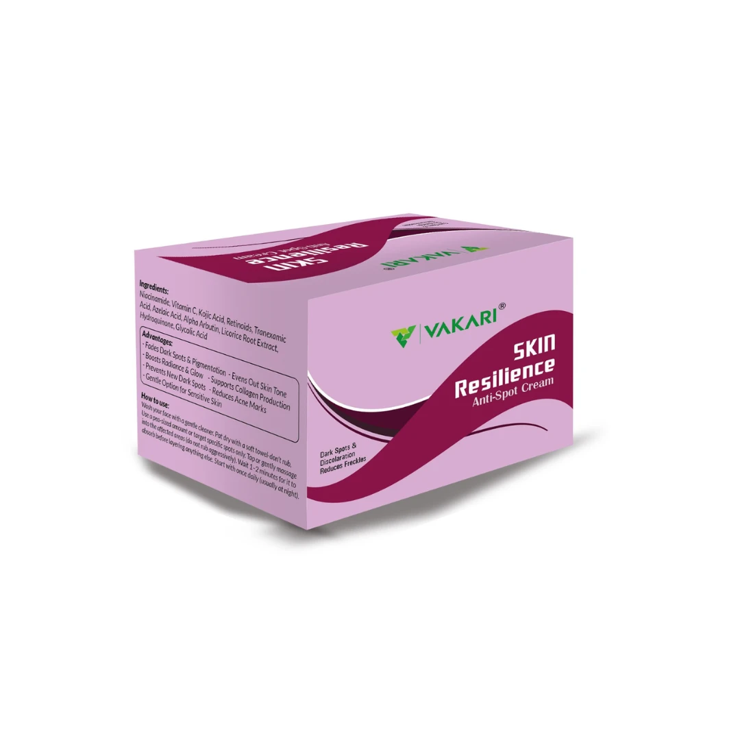 Vakari Skin Resilience Anti-Spot Cream Fade Spots. Brighten Confidence. Naturall